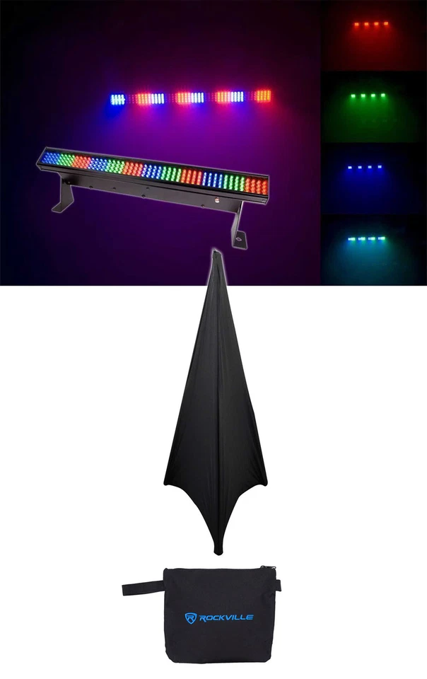 Chauvet COLORSTRIP MINI DMX LED Multi-Color DJ Light Bar Color Strip+Free Scrim - Image 1 of 4
