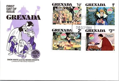 Grenada FDC 1980 - Christmas Cover "Snow White" - F65004 - Image 1 of 2