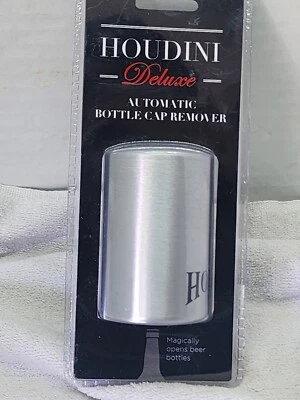 Deluxe Automatic Beer/Soda Bottle Opener by Houdini, Brand New In Sealed Package - Image 1 of 4