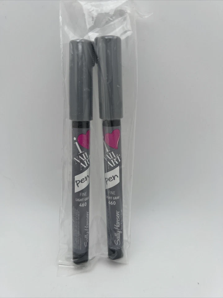 2 NOVAS canetas para unhas Sally Hansen i nail art em cinza claro - Imagem 1 de 1