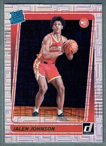 2021-22 Donruss Jalen Johnson Rated Rookie Choice Hawks SP - Picture 1 of 2