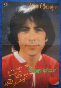 ALAIN CHAMFORT + DAVE / POSTER double face PODIUM 1976 - Picture 1 of 2