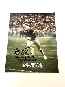 Cliff Branch Signed Photo Autograph Football Raiders NFL - Picture 1 of 2