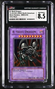 2002 Metal Raiders #MRD-018 Black Skull Dragon 18 CGC 8.5 Yu-Gi-Oh - Picture 1 of 2