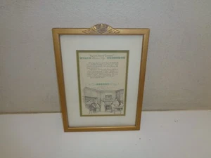 Antique American Flag Eagle Wings Military Wood Art Picture Frame w/ Kings Arms - Picture 1 of 6