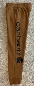Carhartt Youth Boys Jogger Logo Sweatpants | Brown | Medium 10/12 - Picture 1 of 4