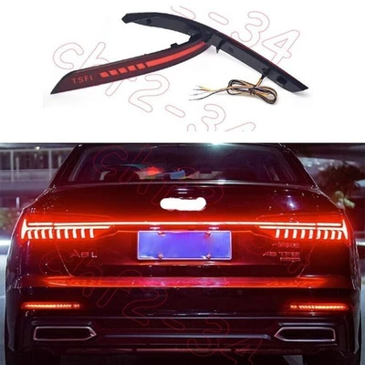 Fits For Audi A6 S6 2019-2024 LED Rear Bumper Lamp Led Brake Ligh Signal lamp — 第 1/4 张图片