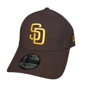 San Diego Padres New Era Hat Cap Mens Small-Medium Brown MLB 39 Thirty - Picture 1 of 15