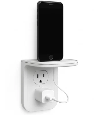 New EchoGear EGOS1-W1 Outlet Shelf for Amazon Devices – White Unused - Image 1 of 4