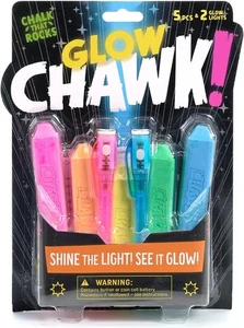 Chuckle & Roar - Glow Chawk! - Diversión al aire libre - Ideal en cualquier superficie dura - Brilla i - Imagen 1 de 1