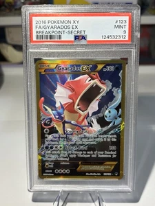 Pokemon 2016 XY Breakpoint Gyarados EX 123/122 Secret Rare PSA 9 - Picture 1 of 2