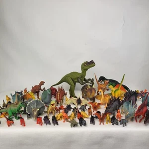 Job Lot Of Dinosaur Toy Figures x85 Pcs In Various Sizes & Brands Bundle UK - Picture 1 of 18