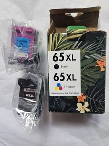 Nuevo paquete sellado cartucho de tinta repuesto para tinta 65XL tricolor y negro - Imagen 1 de 10