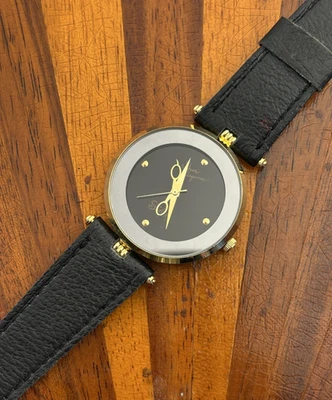 Stylex Watch Women Scissor Hands Gold Tone Hairstylist 31mm New Battery - Image 1 of 4