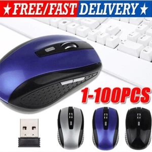  Wireless Optical Mouse Mice 2.4GHz USB Receiver For Laptop PC Computer DPI lot - Picture 1 of 12