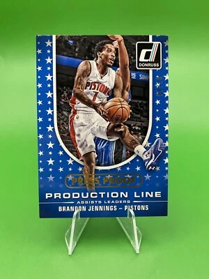 2014-15 Panini Donruss Production Line /10 Press Proof #7 Brandon Pistons SP - Imagem 1 de 3