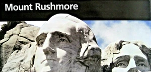 Mount Rushmore National Memorial SD National Park Service Unigrid Brochure Map - Picture 1 of 2