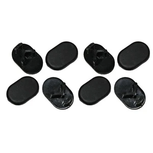 8 Pcs 1 - 3/16" x 3/4" Nylon Oval Sling Insert For Garden Furniture Black - Picture 1 of 2