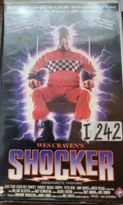VHS Wes Craven´s Shocker - Ungekürzte Fassung (1989)FSK 18 Horror mit Peter Berg - Bild 1 von 4