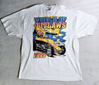 T-shirt vintage 1999 Pennzoil World of Outlaws Sprint Cars taille 2XL signatures 