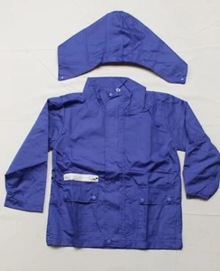 Arshiner Unisex Kid's Waterproof Lightweight Hooded Raincoat EJ2 Blue Size 110cm - Picture 1 of 7