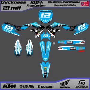 YAMAHA YZ 250F 450F 2006-2009 GRAPHICS KIT DECALS 250 450 F DECO YZ250F YZ450F - Picture 1 of 5