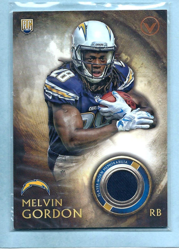 MELVIN GORDON - 2015 Topps Valor - "Rookie Relic" - #VRR-MG - Reduced Shipping  - Image 1 of 1