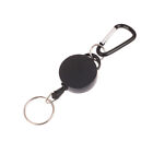 Retractable Badge Reel for Name Tag Card Metal Pull Retracting Key Chain Rin L.M