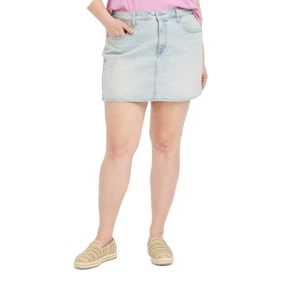 Universal Thread Light Wash Denim Mini Skirt 17" Length -- Women's Plus Size 28 - Picture 1 of 4