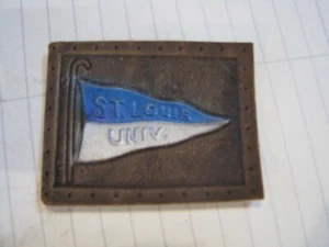 St. Louis University College Tobacco Leather Premium 1910's Murad - Picture 1 of 2