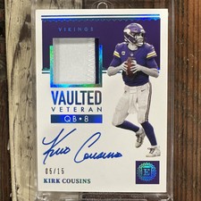 2021 Encased Kirk Cousins Patch Auto #’d 2/25 On-Card Auto Vikings🔥🔥🔥