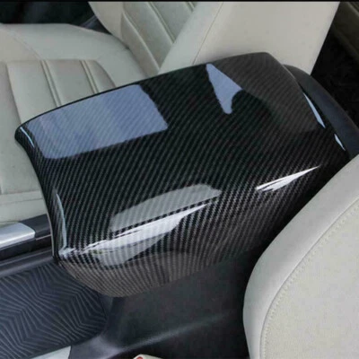 Reposabrazos central interior para Honda CR-V CRV 2017-2020 panel de caja fibra de carbono ABS Foto 1 de 4