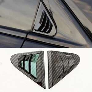 For Cadillac XT4 2018-2022 Carbon Fiber Rear Window Louver Shutter Cover Trim - Picture 1 of 11