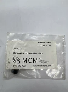 Vintage Mcminone Company Banane Low Profile Steckdose schwarz 27-4275 (1) - Bild 1 von 6