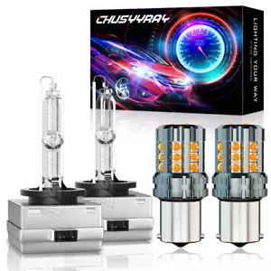 For BMW F30 320i 328i 335i 12-15 HID LED Headlights Hi/Lo+Turn Signal Light Bulb - Picture 1 of 12