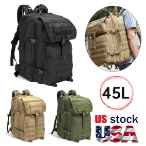 Large Capacity Camping Backpack Tactical Rucksack Lightweight Outdoor Hiking - Picture 1 of 58