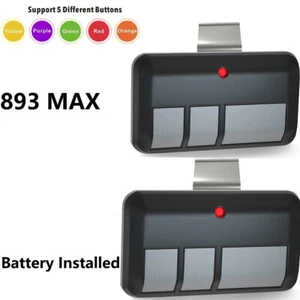 Universal 893MAX 953ESTD 3 Button Remote for LiftMaster/Chamberlain/Craftsman - Picture 1 of 11