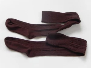 Overknees Woll Strümpfe Braun Zopfmuster Gr. 37-38 - Bild 1 von 9
