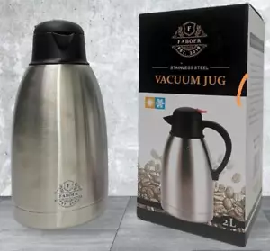 More details for stainless steel vacuum kettle flask dispenser hot cold tea coffee insulated jug