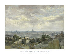 FRANCE ART PRINT View of Paris, 1886 - Vincent van Gogh French City Poster 22x28
