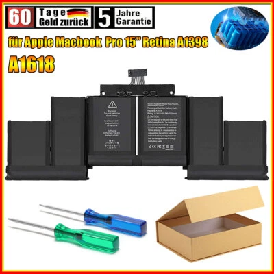A1618 Apple Ersatzakku MacBook Pro 15" Retina A1398 Mid 2015 MJLQ2LL/A  - Bild 1 von 4