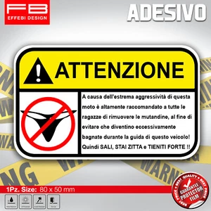 Adhesivos Stickers Pegatinas Bragas Tanga Advertencia Strip Moto Bicicleta 8c - Imagen 1 de 1