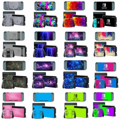 For Nintendo Switch Console Joy-Con Dock Skin Vinyl Decal Stickers FULL SET - Image 1 of 4