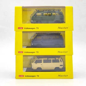 Master 1/64 VW T3 Multivan 1985 & Porsche B32 Van With Accessories Diecast Model - Picture 1 of 21