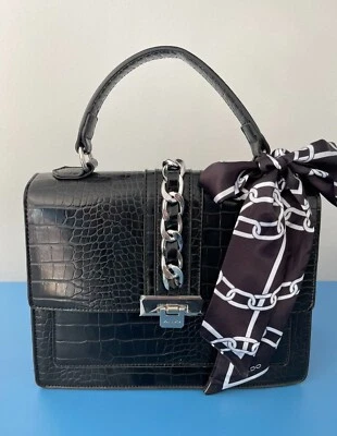 Bolso de mano de lujo de cuero vegano para mujer Bolso de hombro Bufanda Cocodrilo en relieve Aldo Foto 1 de 3