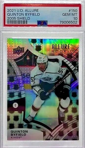 SSP POP 2 PSA 10 RC Quinton Byfield 2021 Upper Deck 2005 NHL Shield Rookie Holo - Picture 1 of 3