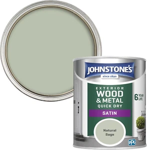 Johnstones - Quick Dry Satin - Natural Sage - Satin Finish - Exterior Wood & ... - Picture 1 of 12