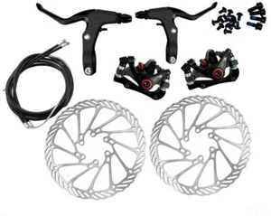 160mm Fahrrad-Scheibenbremsen-Set,Bremssattel vorne und hinten,Bremsscheiben-Set - Bild 1 von 8