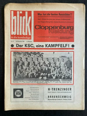 BL 66/67 Eintracht Braunschweig - Karlsruher SC, 26.11.1966 - Bild 1 von 3