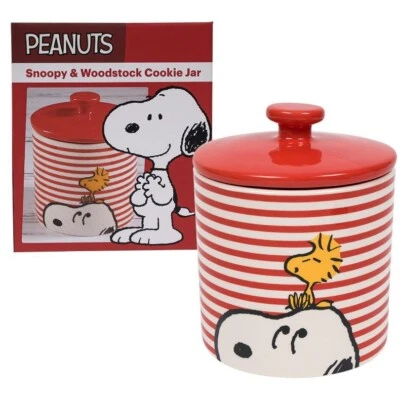 Snoopy + Woodstock Keksdose Cookie Jar aus Steinzeug 16,5 cm hoch - Bild 1 von 4